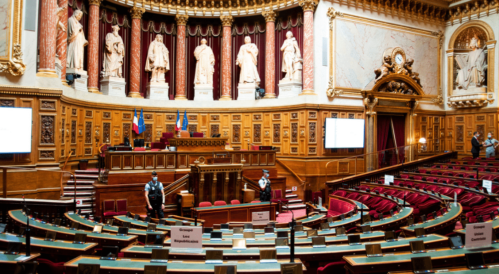 Hémicycle du Sénat français à Paris